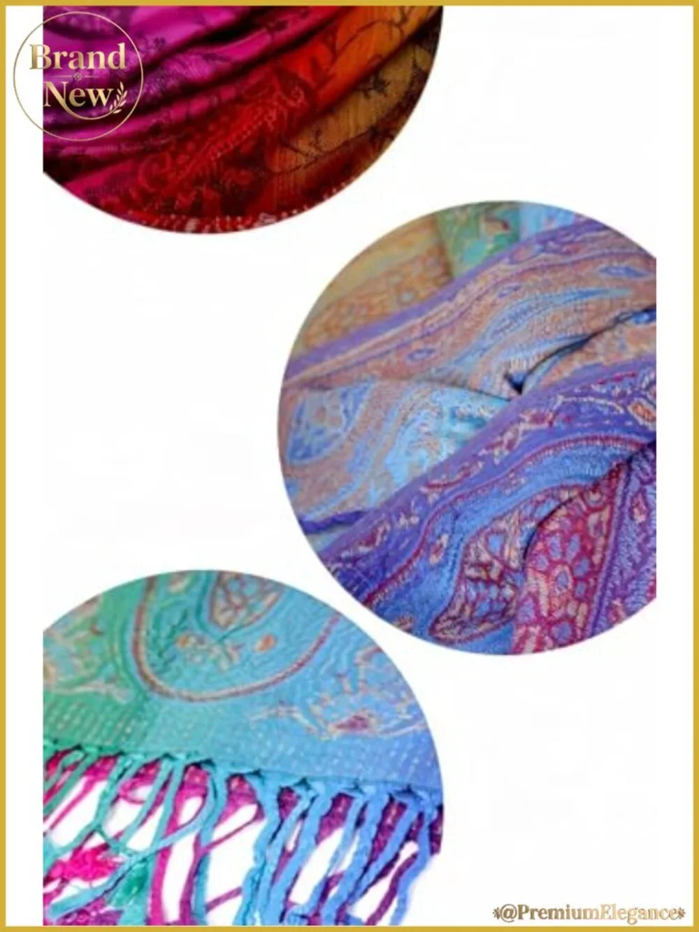 FANBODTA Bohemian Travel Scarf Viscose Blend Wrap Beach Coverup